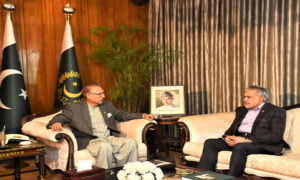 Dar Briefs President Alvi on Pakistan’s Economic Outlook