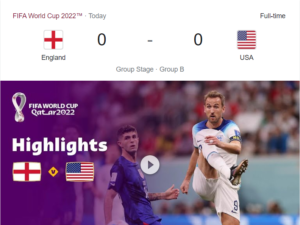 FIFA World Cup 2022 US vs UK