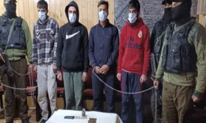 Indian Police Arrest Four Kashmiri Youth in Srinagar