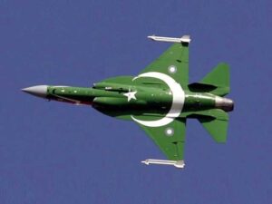 'Pride of Pakistan' JF-17 Thunder fighter jet focus of attention at IDEAS
