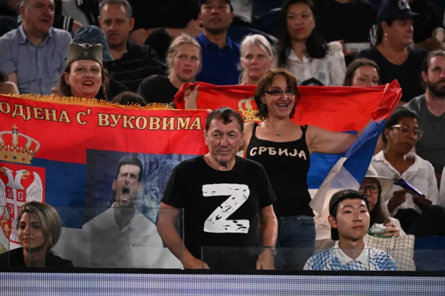 Ukraine Asks Australian Open to Ban Djokovic's Father Over Russian Flag Video