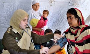 Medical camp, Army, Women