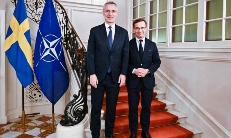 NATO Secretary General Sees Progress on Sweden, Finland Bids