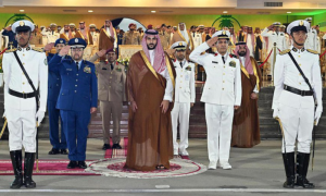 Saudi Minister for Defense Attends Graduation Ceremony of Military College Cadets