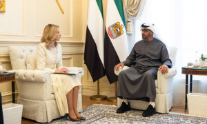 UAE President, Ukraine’s First Lady Discuss Humanitarian Aid in Ukraine