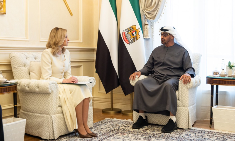 UAE President, Ukraine’s First Lady Discuss Humanitarian Aid in Ukraine
