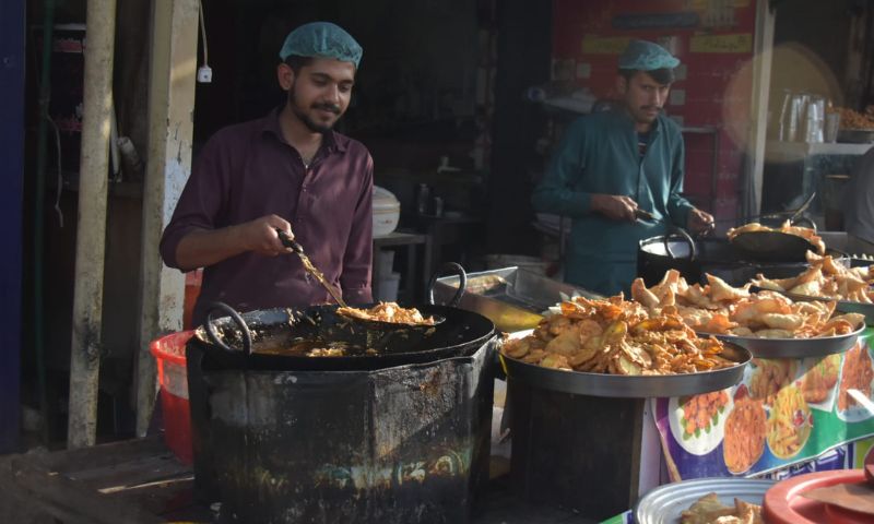 Vendors are busy in food preparation at different markets of the federal capital