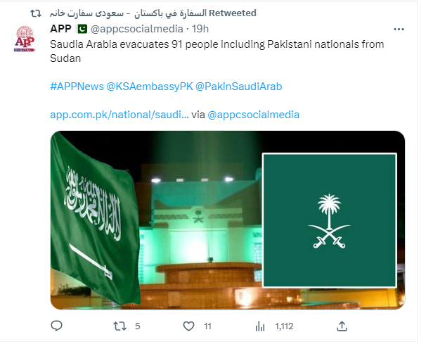 It said 66 people from friendly countries, including Pakistan, Kuwait, Qatar, the United Arab Emirates, Egypt, Tunisia, India, Bulgaria, the Philippines, Canada, Bangladesh, and Burkina Faso were evacuated from Sudan. The Kingdom worked to provide all the requirements of foreign citizens in preparation for their departure to their respective destinations, it added. Countries rush to evacuate citizens Foreign nations rushed to evacuate their citizens from war-stricken Sudan over the weekend as fierce fighting continues to rage in the capital Khartoum, trapping millions of residents inside their homes without water and food and causing an internet blackout. Several ceasefires seemingly agreed by both sides were breached, including a three-day armistice to mark the Muslim holiday of Eidul Fitr, which started on Friday. 