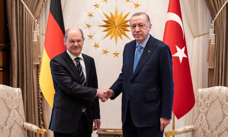 Erdogan, German, Chancellor, Turkish, Recep Tayyip Erdogan, Berlin, Government, Historic, Victory, Germany, NATO, Turkey, Visit, Mediterranean, European Union, Relations, Russia, Western, Kremlin, Ukraine, Vladimir Putin, US, Sweden, Ankara