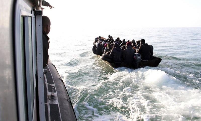 Migrants. Tunisia, Libya. Mediterranean Sea, Europe, boat, Coastguard