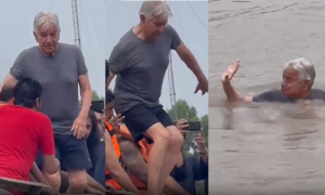 Pakistan: Minister Goes Viral on Social Media for Swimming in River