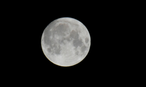 A Blue Moon Shines Over Sky of Islamabad