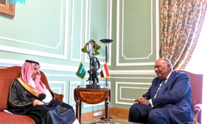 Saudi FM Meets Egypt Syria Jordan Foreign Ministers