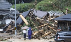Typhoon, Japan, Tokyo, train, rains, waters, Sea of Japan,