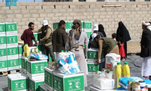 Ksrelief Dispenses 3,000 Boxes of Dates in Yemen