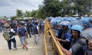 Manipur, Violence, security, Crackdown, protesters, district, gas, hospital