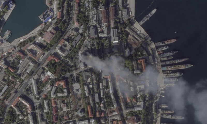 Russia Blames Ukraine’s Allies of Assisting Attack on Black Sea Fleet Headquarters
