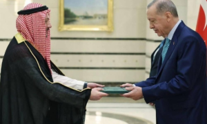 Saudi Ambassador to Turkey Presents Credentials to President Erdogan