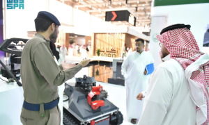 Saudi Arabia Unveils Firefighting Robot