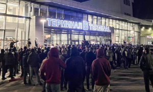 60 Detained after Unrest at Russia’s Dagestan Airport