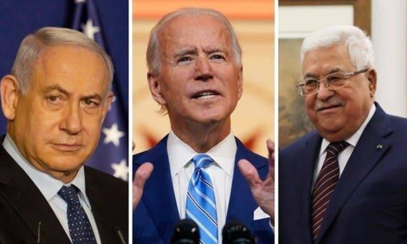 Biden Holds Calls with Netanyahu, Abbas to Discuss Developments in Gaza