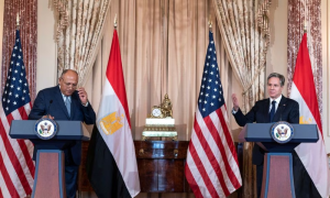 Blinken Speaks with Egypt FM to Seek 'Halt' to Violence in Middle East