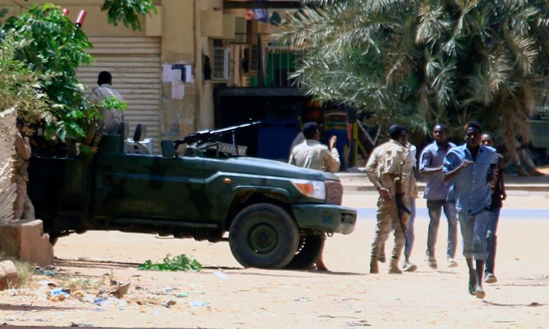 Paramilitary attack, Jabal Awliya, Khartoum, Sudan,