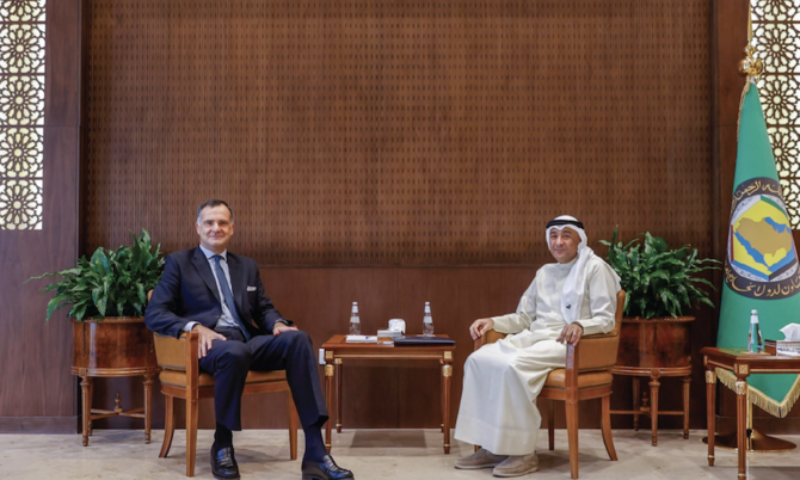 GCC Secretary-General Holds Meeting with EU Envoy to Saudi Arabia