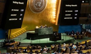 UNGA, Gaza Resolution, ‘Humanitarian Truce’, NEW YORK, U.N. General Assembly Jordanian, Pakistan, Israel-Palestine war