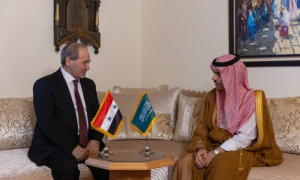Saudi FM Meets With His Syrian Counterpart