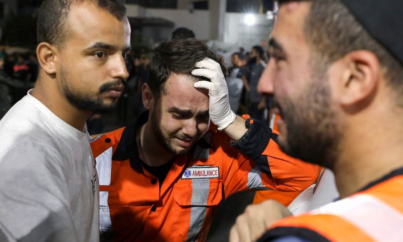 Israeli Brutal Air Raid, West Bank, Gaza, Palestinian Medical Workers,