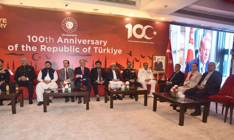 Turkish Embassy, Islamabad, 100th Anniversary, Turkiye, Interior Minister Sarfaraz Bugti, Sindh Governor Karam Tessori, Mehmet Pacaci