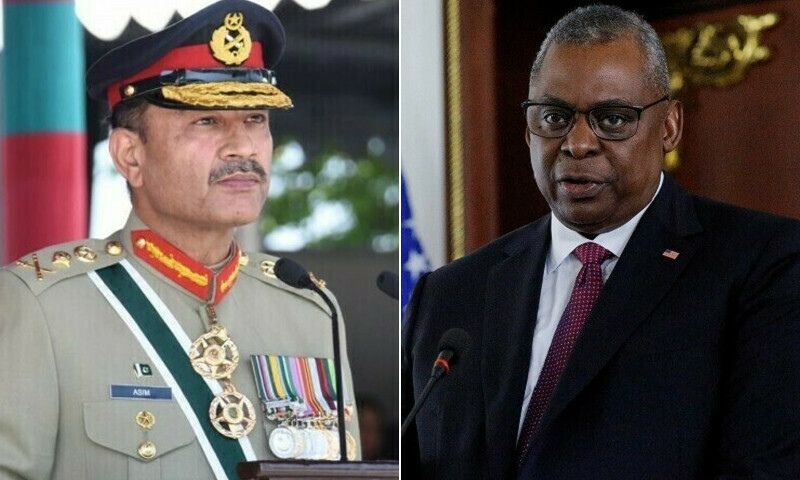 Pakistan’s Army Chief, General Asim Munir, US Defense Secretary, Lloyd Austin, US Department of Defense, ISPR
