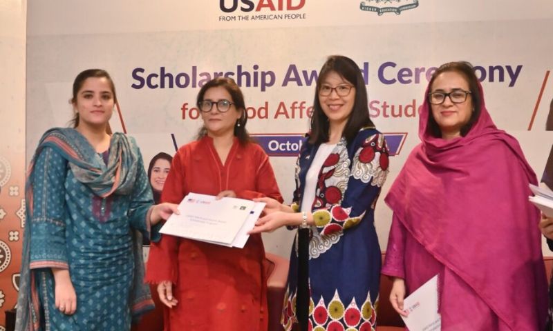 USAID, Kate Somvongsiri, Higher Education Commission, Aayesha Ikram, Sindh, MNBSP, scholarships