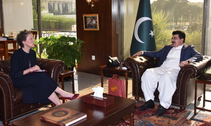 Canadian High Commissioner, Pakistan, Leslie Scanlon, Chairman Senate, Sadiq Sanjrani, Middle East, UN resolutions