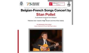 Embassy of Belgium, Belgian artist, Stan Pollet, Belgian Week, Pakistan, Lahore, Islamabad