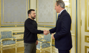 David Cameron Holds Meeting with Zelensky in Kyiv on First Foreign Trip