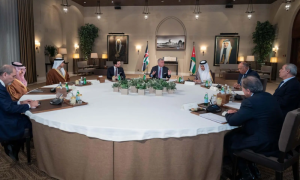 King of Jordan Receives Arab Ministers of Foreign Affairs in Amman