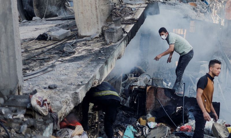 Gaza, Palestinians, Israeli Attack, Khan Yunis, UN school,