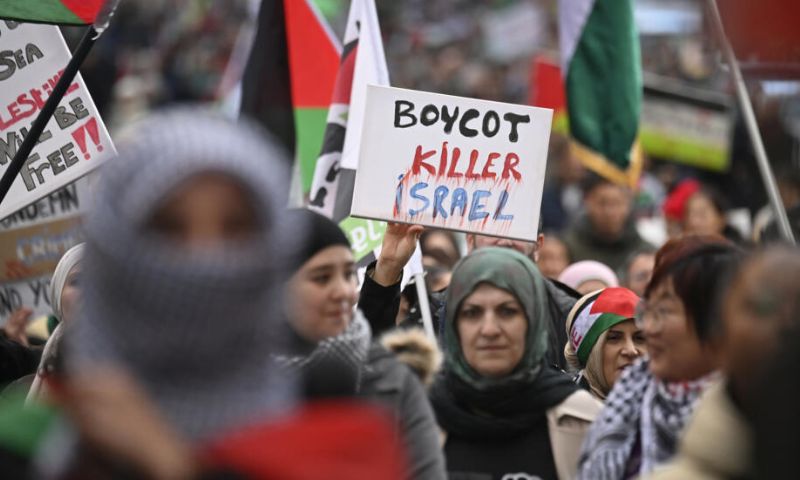 War on Gaza, Pro-Palestinian Protest in Brussels, London, Pairs, War Crimes, Genocide in Gaza