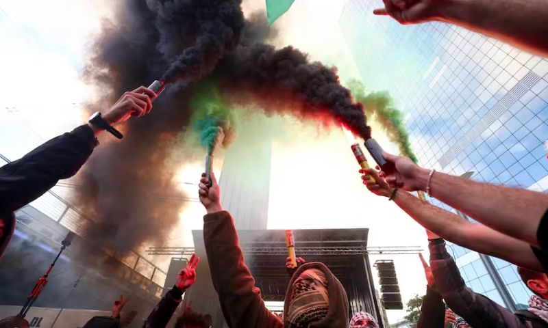 War on Gaza, Pro-Palestinian Protest in Brussels, London, Pairs, War Crimes, Genocide in Gaza
