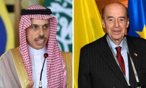 Saudi Arabia, Prince Faisal bin Farhan, Colombia, Alvaro Leyva Duran,