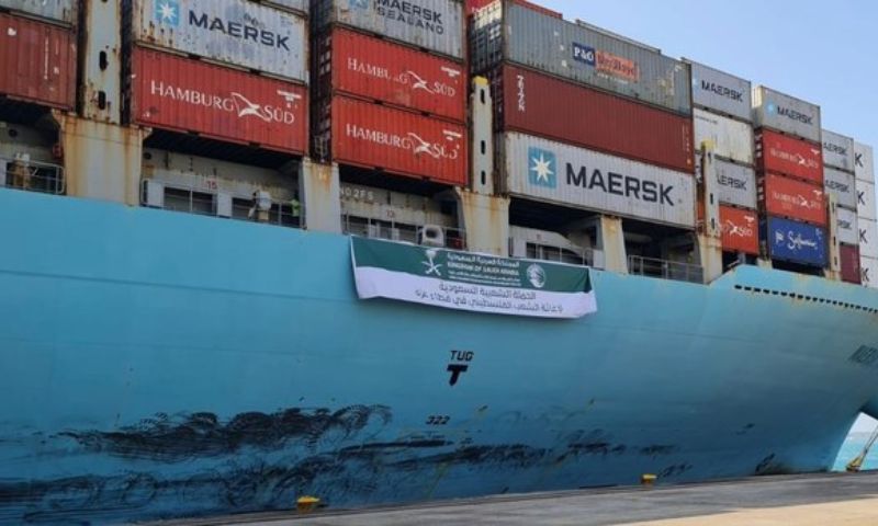 KSrelief, 2ndSaudi Relief Ship, Palestinians, Gaza, Jeddah
