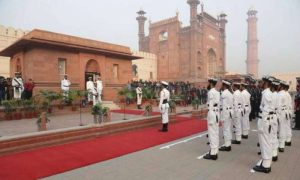 Change of Guard, Ceremony, mausoleum, Dr. Allama Iqbal, birth anniversary