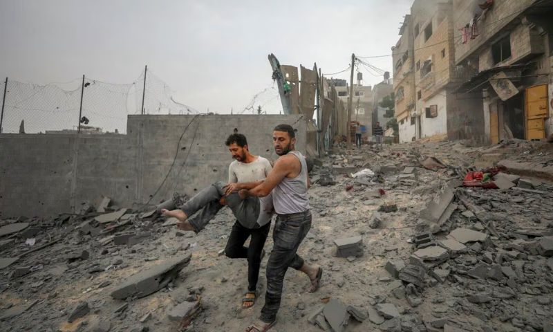 War, Gaza, UN, hospital, Palestine, Israel, World Health Organization, WHO, million, homes, French, President ,Emmanuel Macron, Paris
