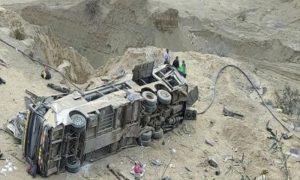 Peru, bus crash, accident, Police, Official,