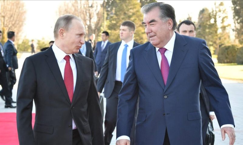 Russian, Tajik, Tajikistan, Presidents, Afghanistan, Taliban, Moscow, Kremlin, Government, Vladimir Putin, Summit, Migration, Russia, Terrorism,