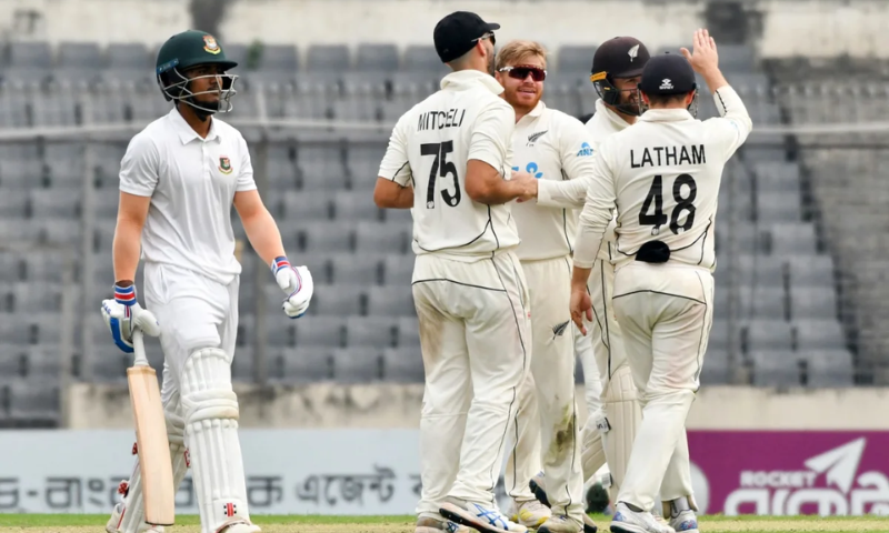 New Zealand Spinners Shine as Bangladesh Struggles on Day One of Test Series Decider