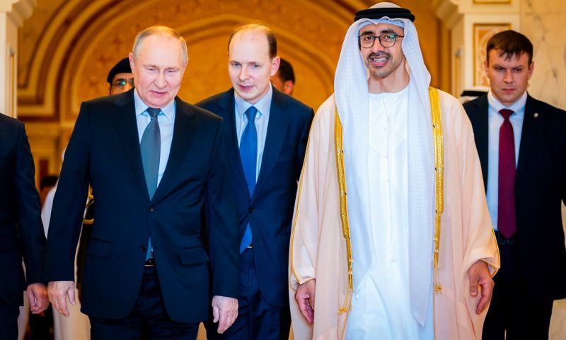 Russian, President, Vladimir Putin, Abu Dhabi, Middle East, Visit, Soviet Union, Moscow, Ukraine, Saudi Arabia, Israel, Hamas