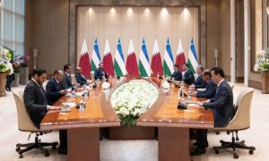 Uzbekistan, Qatar, Trans-Afghan Railway project, Qatar's Emir, Tamim bin Hamad Al Thani, Uzbekistan's President, Shavkat Mirziyoyev